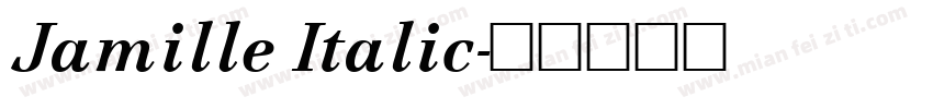 Jamille Italic字体转换